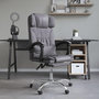 Voir la diapositive 1 : VIDAXL Fauteuil de massage inclinable de bureau Gris Similicuir