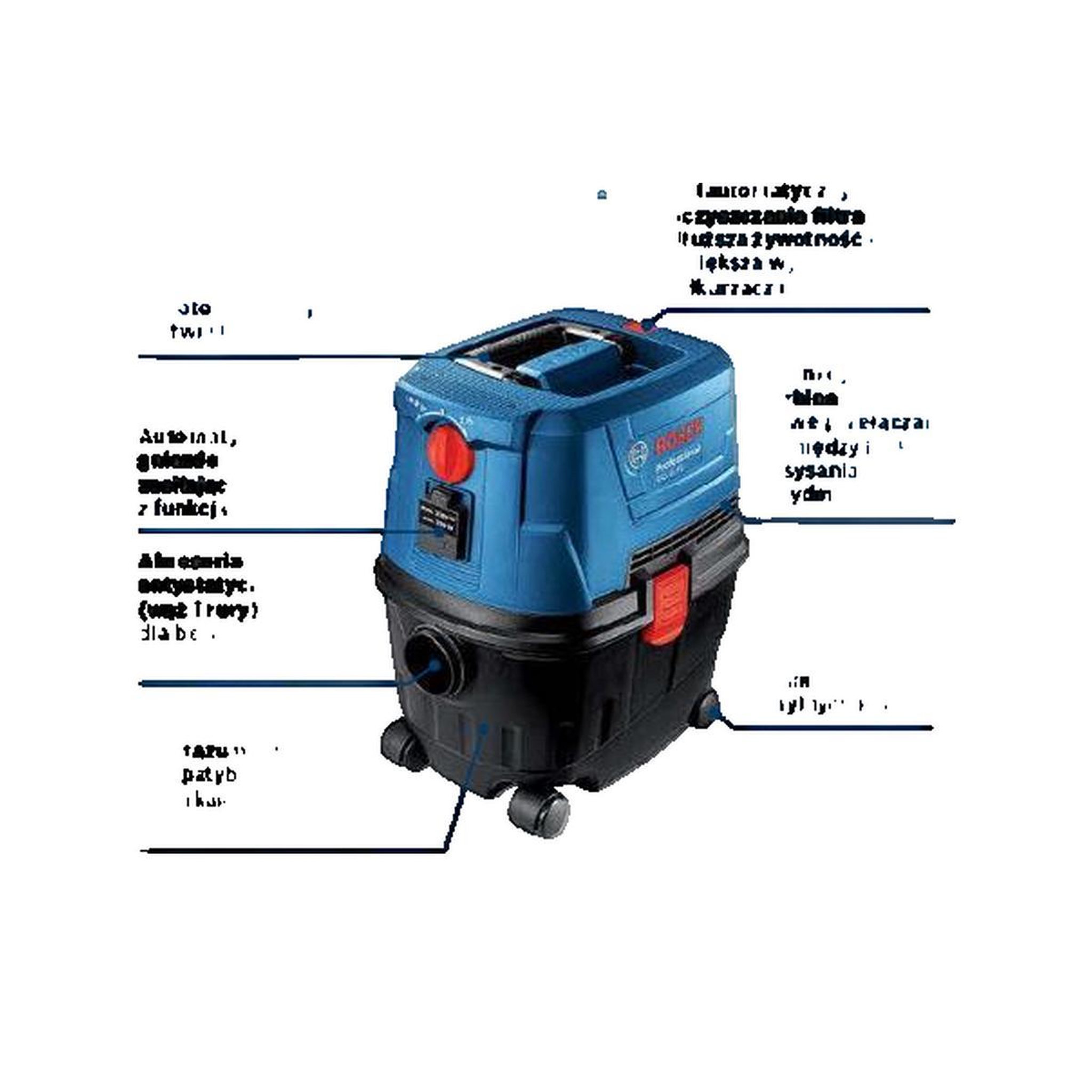 BOSCH Aspirateur industriel GAS 15 PS 1100W 15L