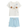 Voir la diapositive 1 : Petit Béguin Ensemble bébé t-shirt et short Zeste d'amour
