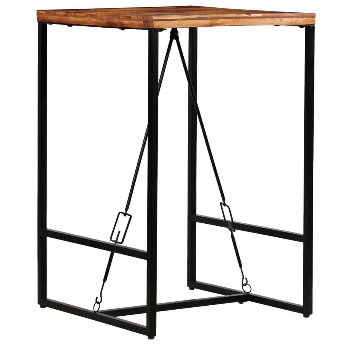 VIDAXL Table de bar Bois de recuperation massif 70x70x106 cm