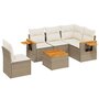 Voir la diapositive 2 : VIDAXL Salon de jardin avec coussins 6 pcs beige resine tressee