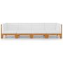 Voir la diapositive 3 : VIDAXL Salon de jardin 4 pcs avec coussins Bois d'acacia solide
