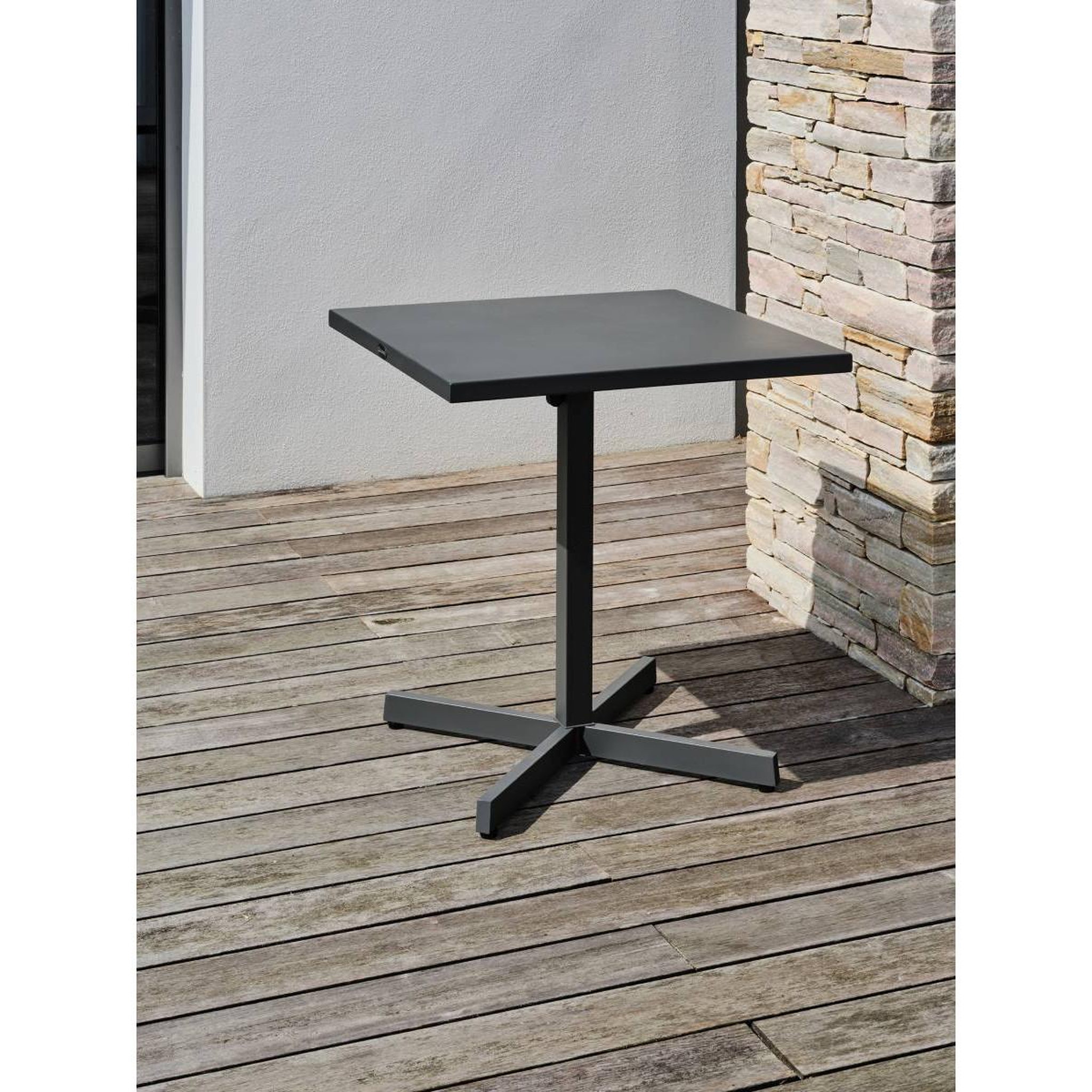 Voir la diapositive 5 : Paris Prix Table de jardin pliable  louise  74cm anthracite