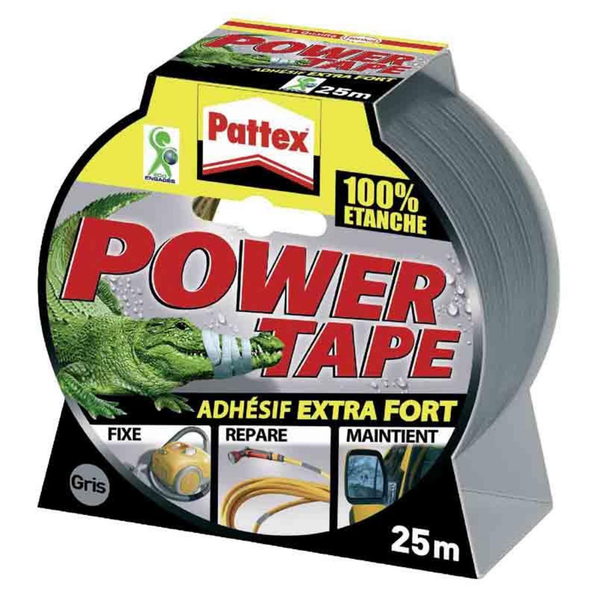 PATTEX Adhésif super puissant  Power tape  Gris - 50 mm x 25 m