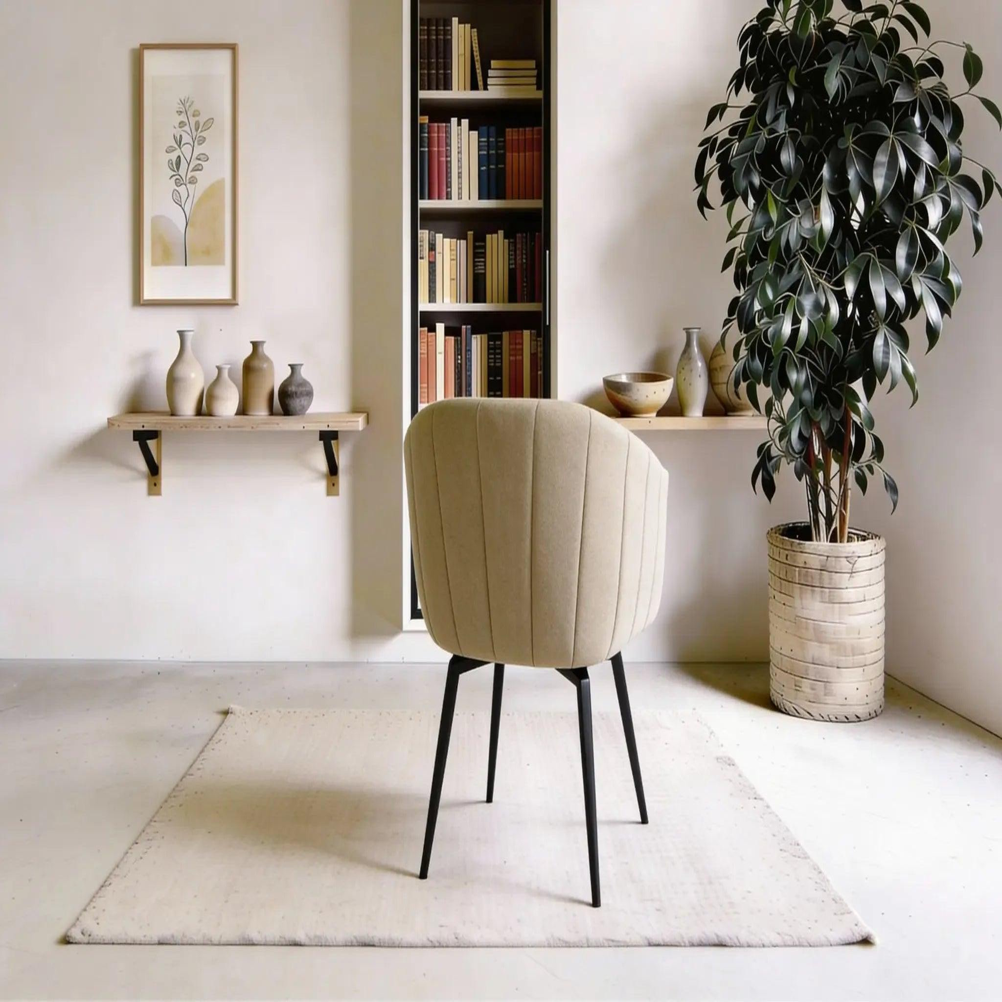 Voir la diapositive 4 : CASANOVA PARIS Jona - chaise pieds en métal