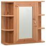 Voir la diapositive 2 : VIDAXL Armoire a miroir de salle de bain Chene 66x17x63 cm MDF