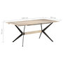 Voir la diapositive 6 : VIDAXL Table a manger 180x90x76 cm Bois de manguier massif