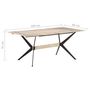 Voir la diapositive 6 : VIDAXL Table a manger 180x90x76 cm Bois de manguier massif