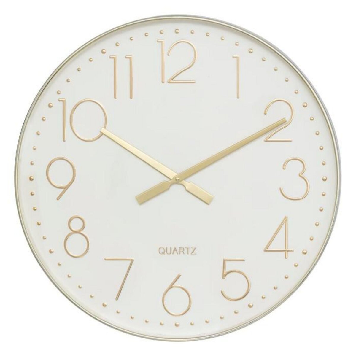 ATMOSPHERA Horloge Murale Design  Laure  50cm Doré