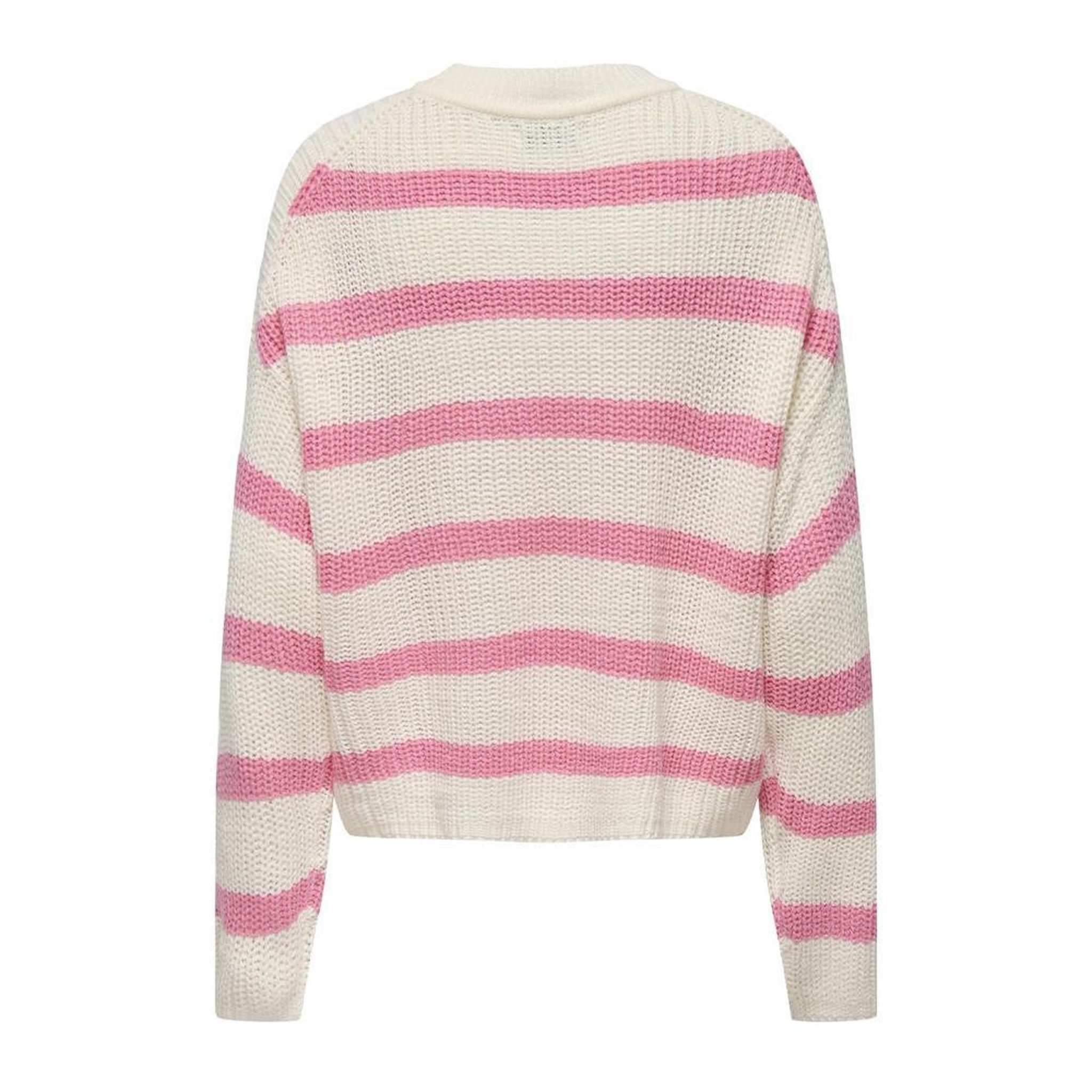 Voir la diapositive 2 : JACQUELINE DE YONG Pull Ecru/ Femme JDY Stripe Pullover