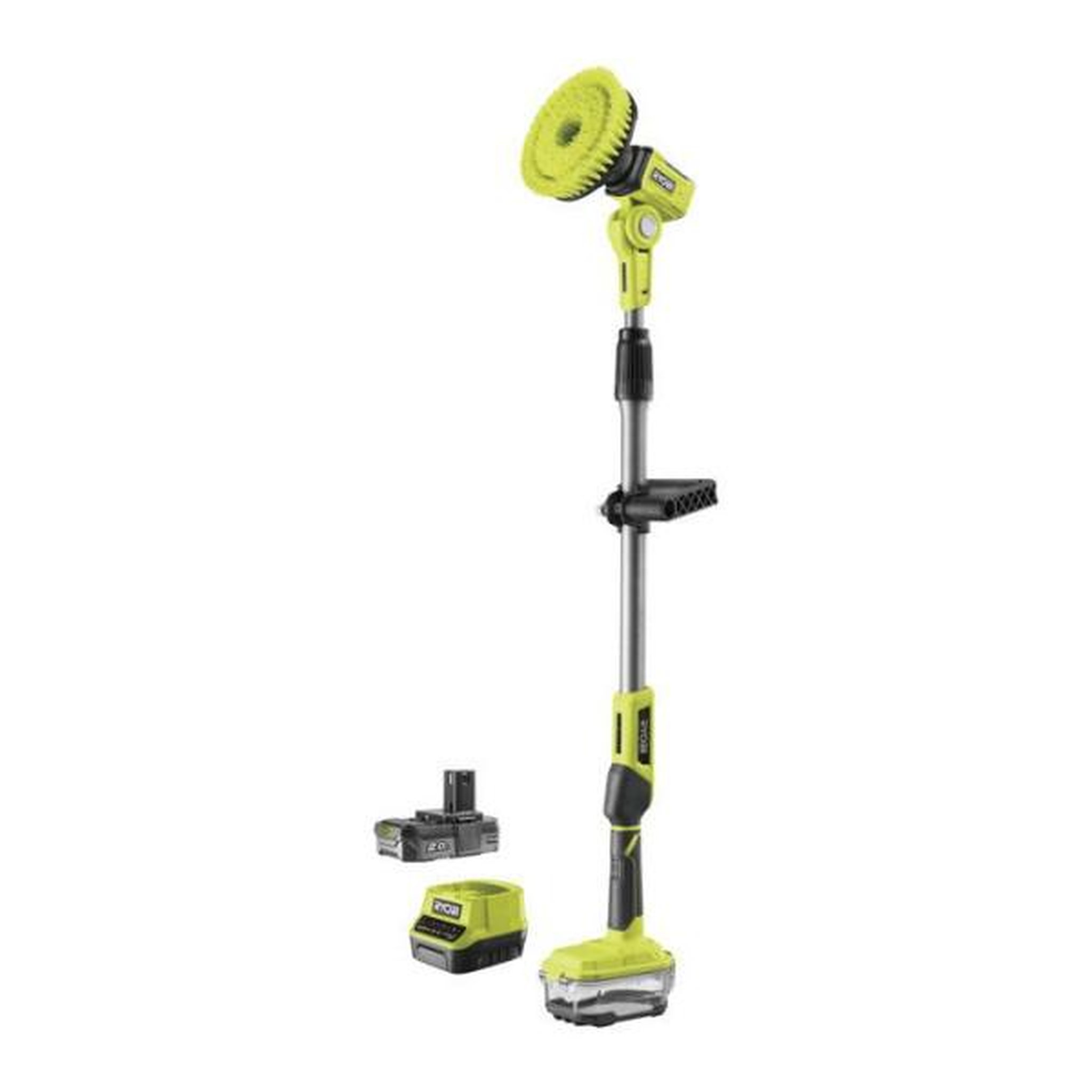 Ryobi RYOBI Brosse télescopique 18V ONE+ nettoyage multisurface - batterie 2Ah + chargeur - R18TPS-120G