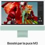 Voir la diapositive 4 : APPLE Ordinateur Apple 24' M3 8Go 256Go CPU 8 GPU 10 Vert