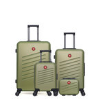 SWISS KOPPER SWISS KOPPER - LOT DE 4 - Valises grand format, weekend, cabine XXS et vanity ZURICH. Coloris disponibles : Beige, Rose, Vert, Bleu