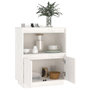 Voir la diapositive 4 : VIDAXL Buffet Blanc 60x34x75 cm Bois massif de pin