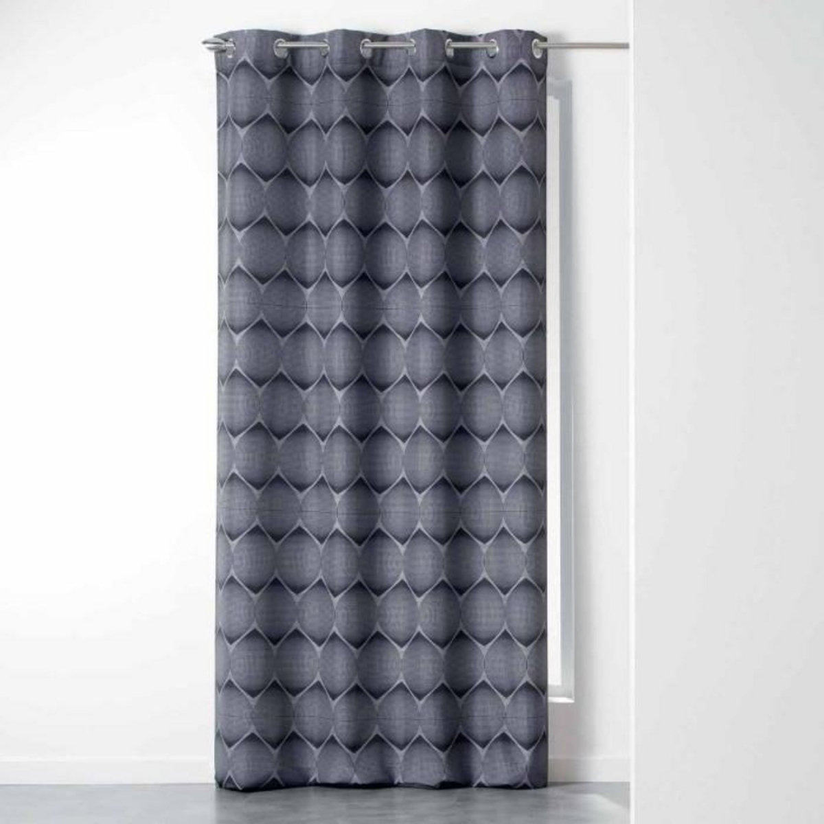 Paris Prix Rideau à Oeillets  Geodesie  140x260cm Anthracite