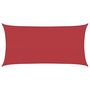 Voir la diapositive 2 : VIDAXL Voile d'ombrage 160 g/m^2 Rouge 4x7 m PEHD