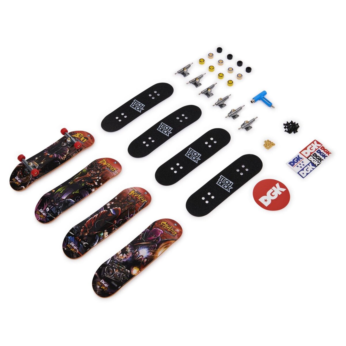SPIN MASTER Finger Skate - Tech Deck - Paquet de 4 patins à doigts