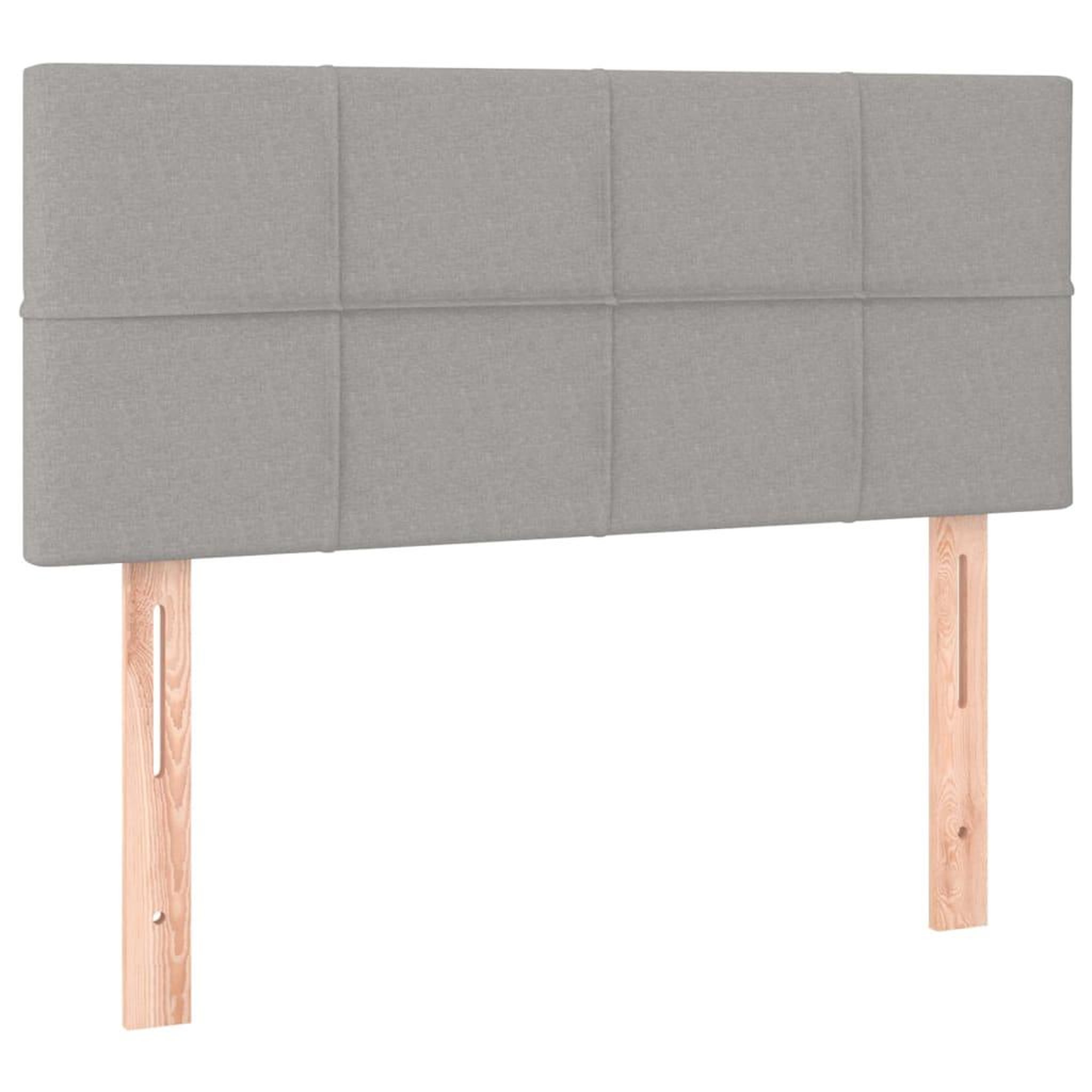 Voir la diapositive 2 : VIDAXL Tete de lit Gris clair 80x5x78/88 cm Tissu