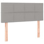 Voir la diapositive 2 : VIDAXL Tete de lit Gris clair 80x5x78/88 cm Tissu