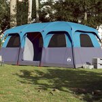 VIDAXL Tente de cabine familiale 9 personnes bleu impermeable