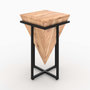 Voir la diapositive 1 : Rendez vous déco Grande sellette en bois d'acacia et métal-Shanghai