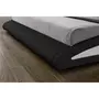 CONCEPT USINE Cadre de lit en PU noir avec LED intégrées 160x200cm BRIXTON