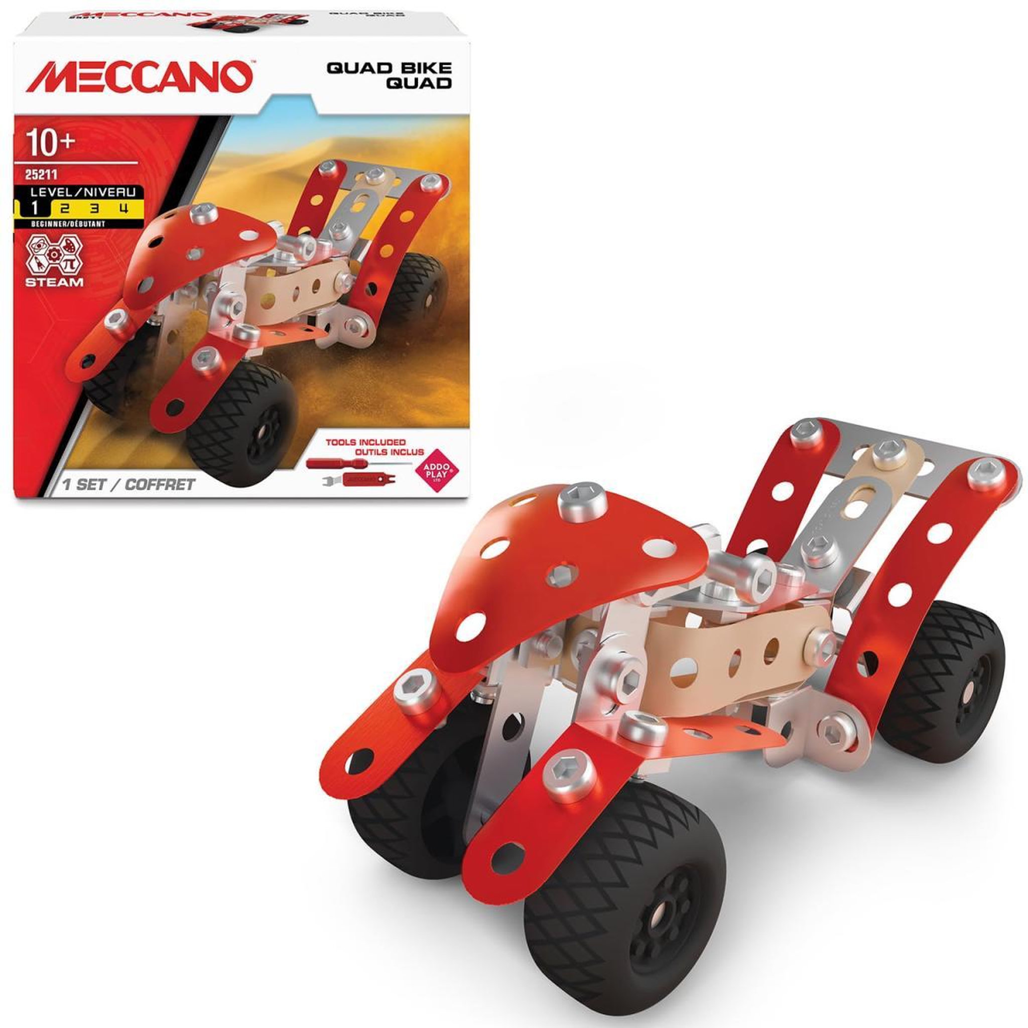 Meccano Quad Bike - Coffret de Construction - 85 pièces