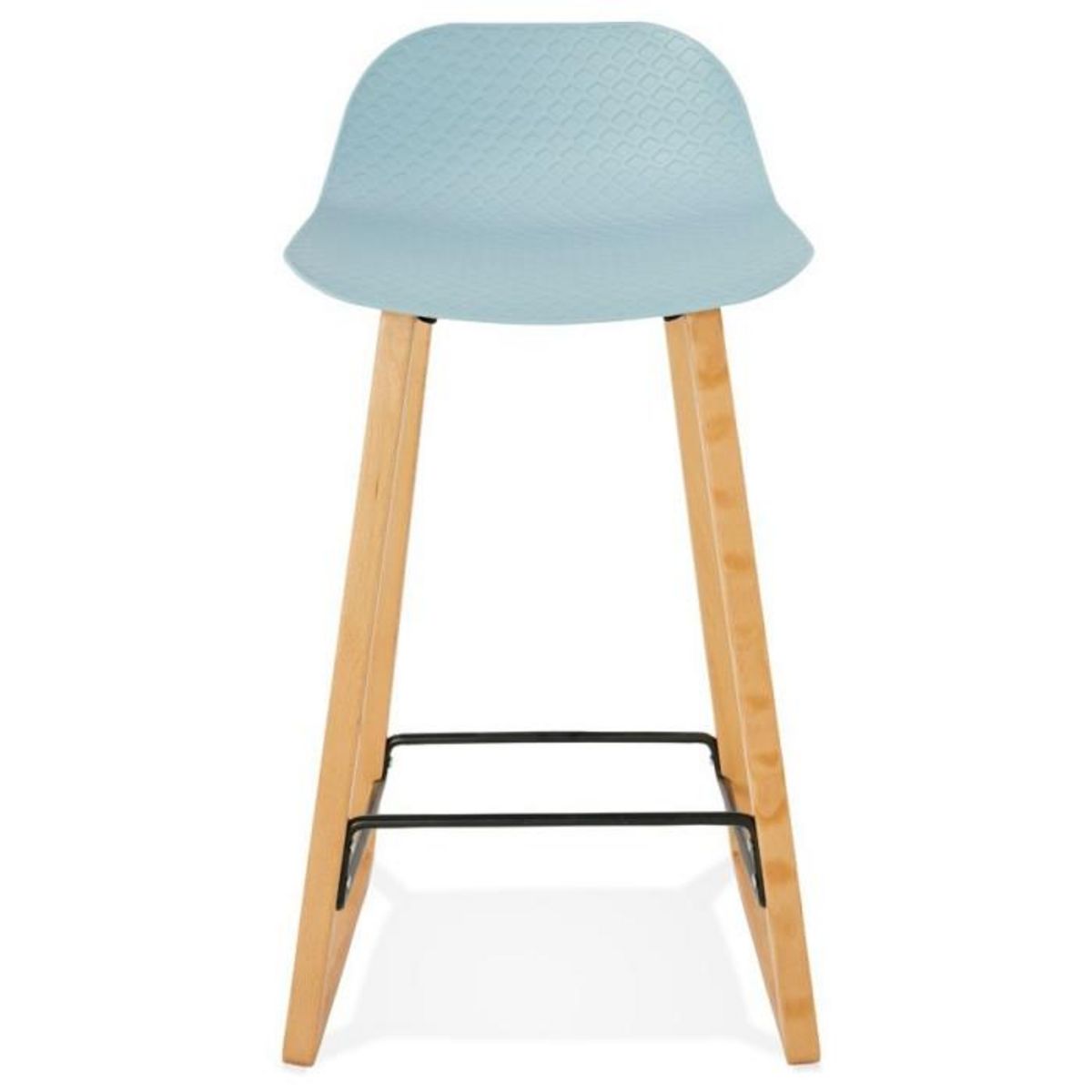 Paris Prix Tabouret de Bar Design  Toki  87cm Bleu & Naturel