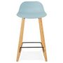Voir la diapositive 2 : Paris Prix Tabouret de Bar Design  Toki  87cm Bleu & Naturel
