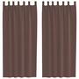 Voir la diapositive 2 : VIDAXL Rideaux en voile avec passe-tringles 2 pcs marron