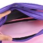 AUCHAN Trousse scolaire 2 compartiments avec rabat polyester SIRÈNE rose et violet