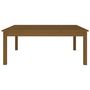 Voir la diapositive 3 : VIDAXL Table basse Marron miel 100x100x40 cm Bois massif de pin