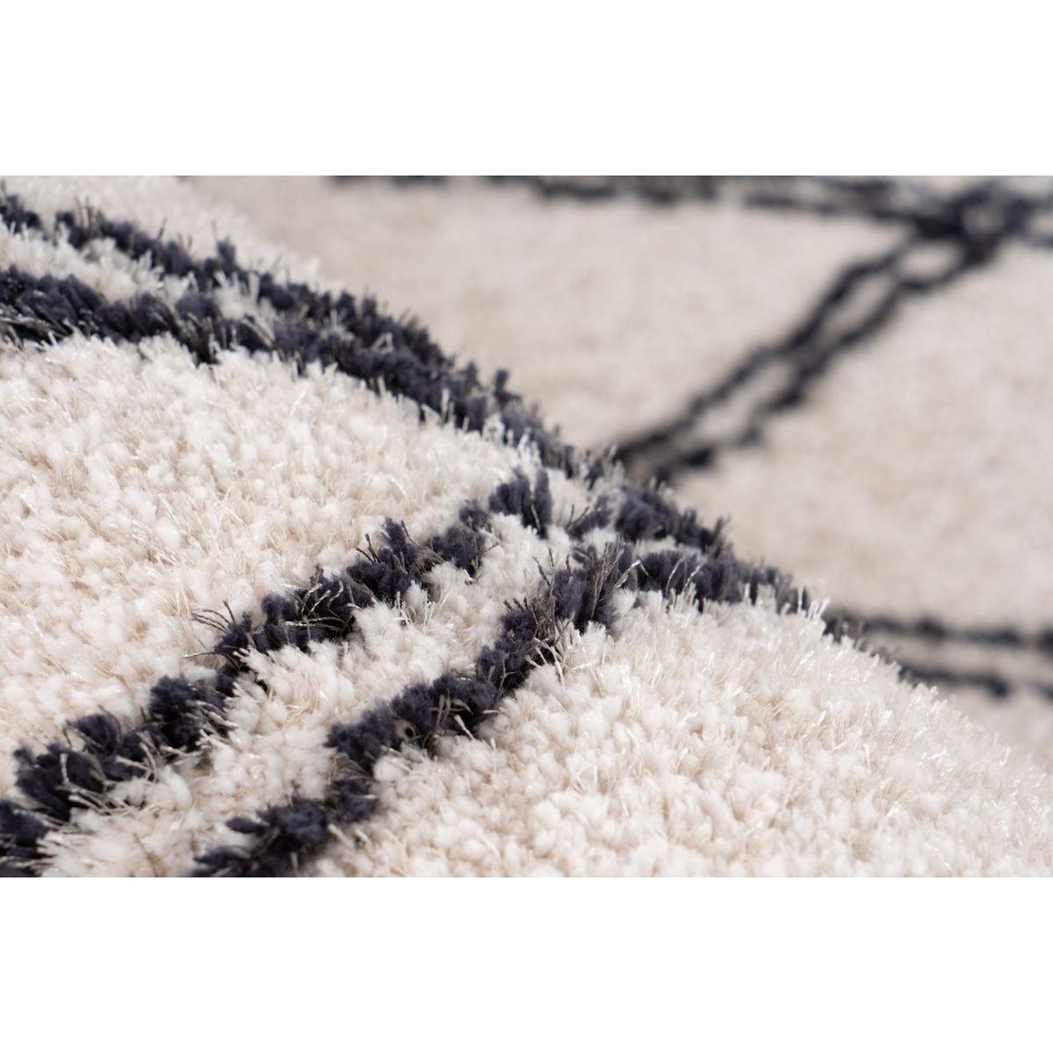 Voir la diapositive 3 : Paris Prix Tapis tissé géométrique  orlando  ivoire