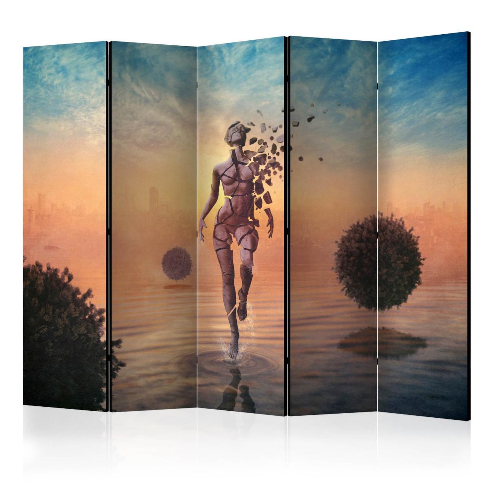 Paris Prix Paravent 5 volets  walk on the water  172x225cm