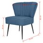 Voir la diapositive 6 : VIDAXL Chaise de cocktail vert tissu