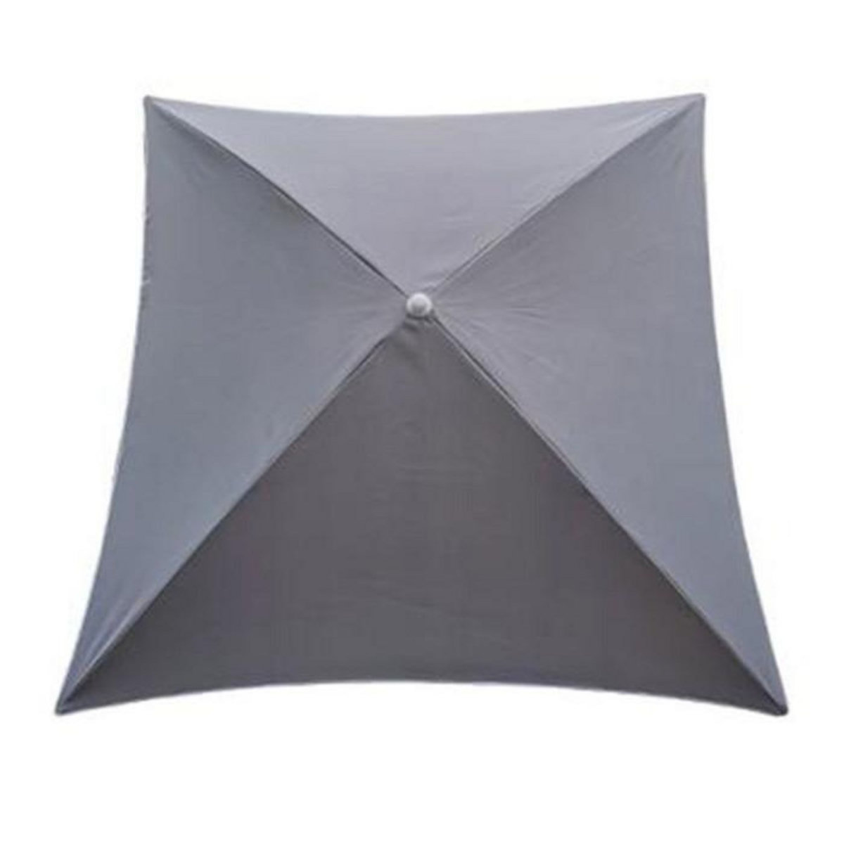 HESPERIDE Parasol de Plage Carré  Helenie  172cm Gris