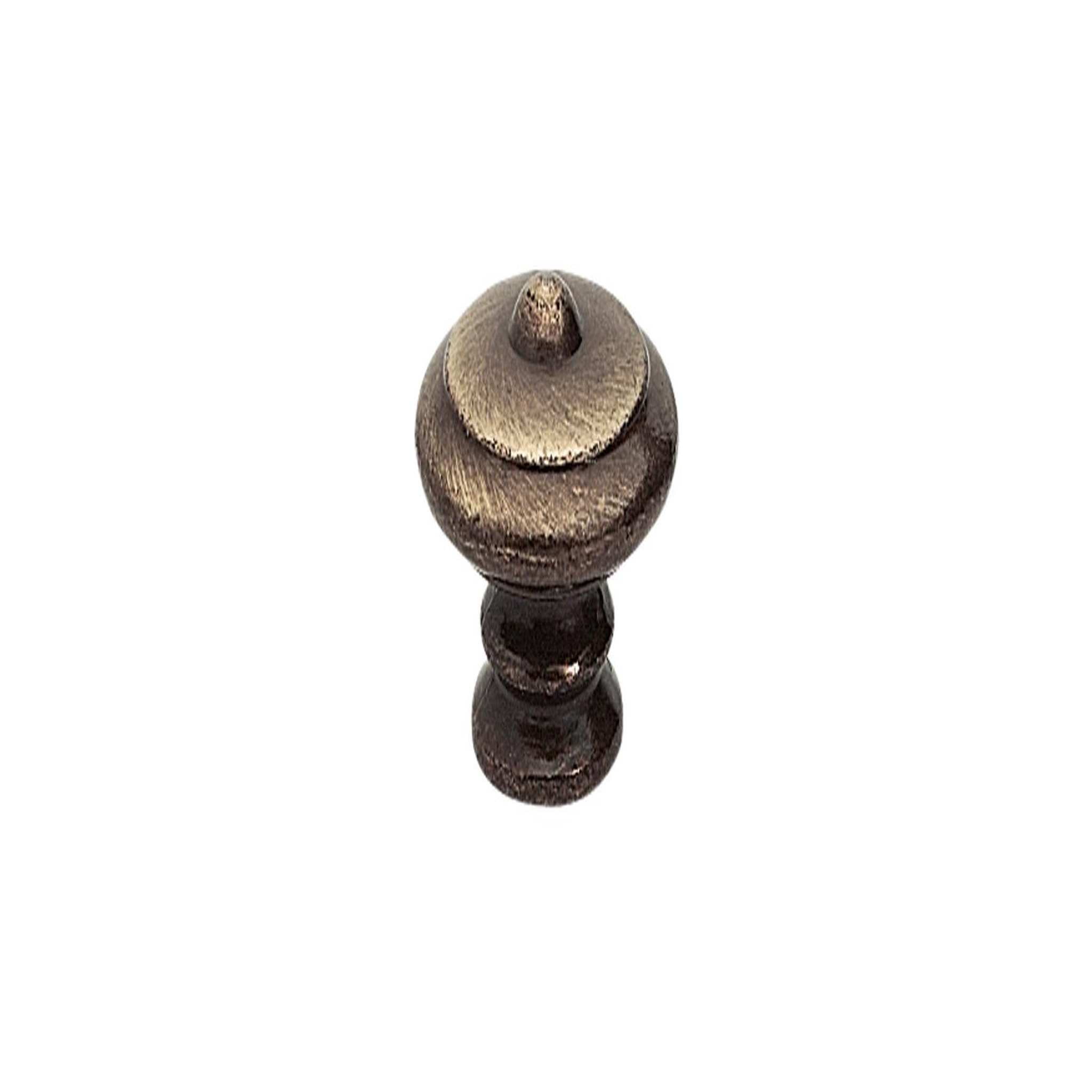 CENTRALE BRICO Bouton de meuble Rustique vieil or zamak H.30 x l.30 x P.27 mm