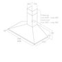 Voir la diapositive 3 : ELICA Hotte décorative murale 60cm 68db 395m³/h - PRF0151543