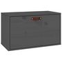 Voir la diapositive 2 : VIDAXL Armoire murale Gris 60x30x35 cm Bois de pin massif