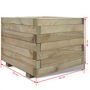 Voir la diapositive 4 : VIDAXL Lit sureleve 50x50x40 cm Bois Carre