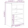 Voir la diapositive 6 : VIDAXL Buffet avec lumieres LED blanc 41x37x67 cm