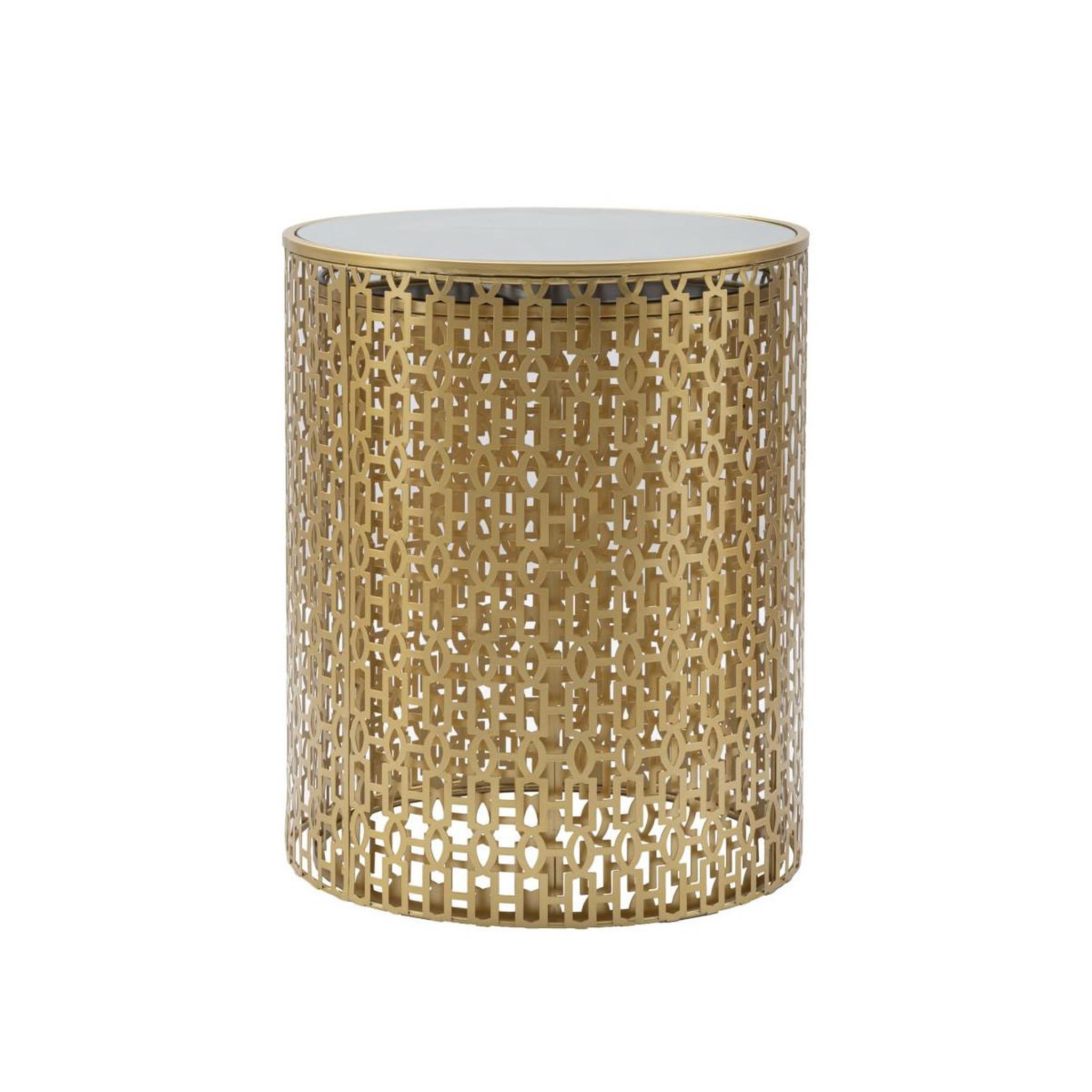 Voir la diapositive 4 : Paris Prix Lot de 2 tables d'appoint design  oblin  50cm or