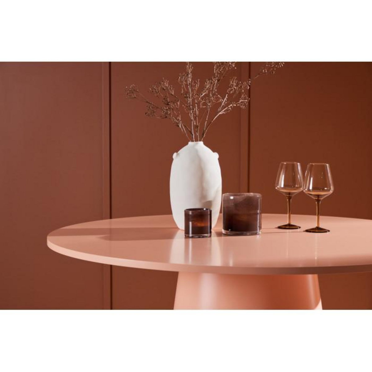 Paris Prix Table à Manger Ronde  Lanzo  120cm Pêche