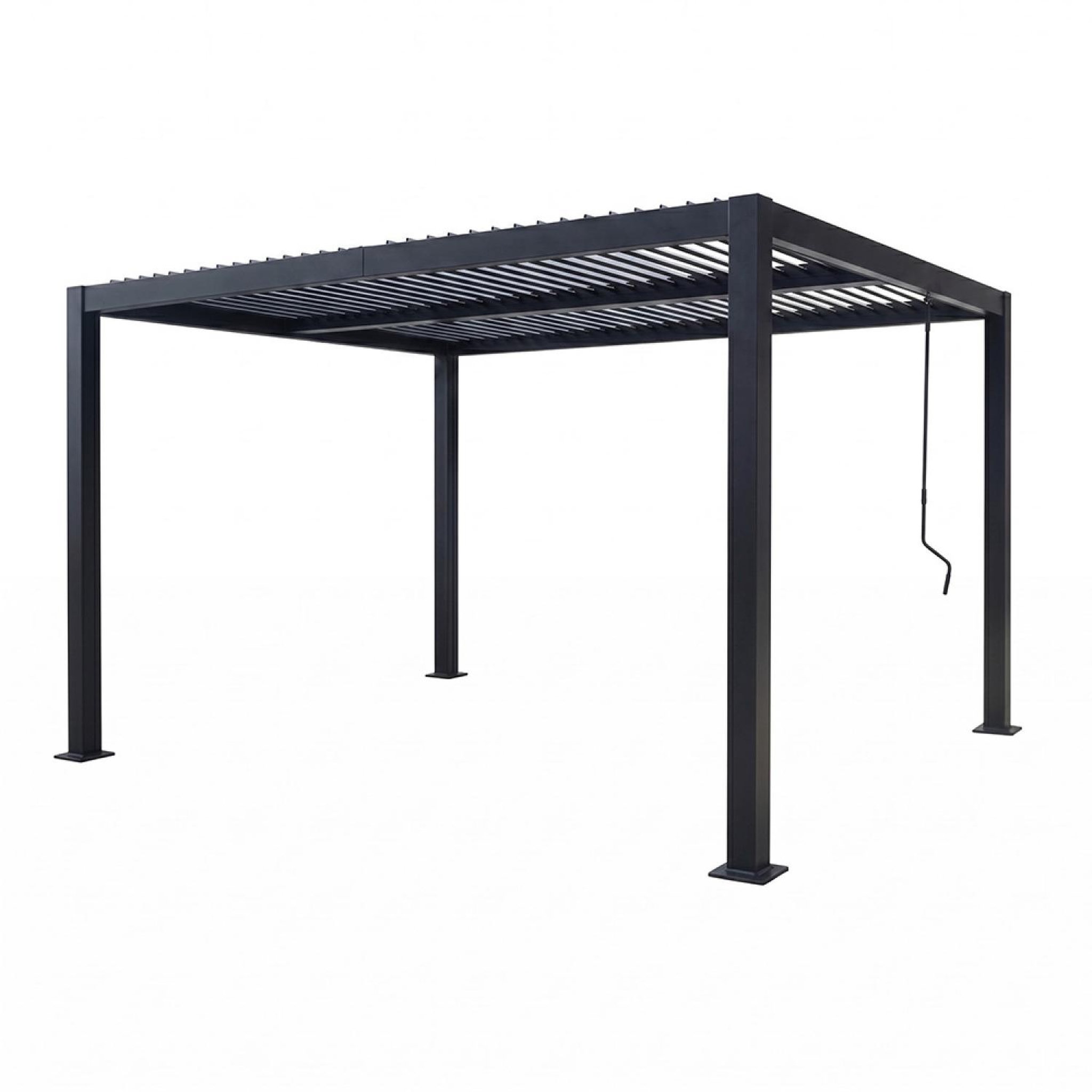 CONCEPT USINE Pergola bioclimatique structure aluminium lames orientables 4x3m corfu