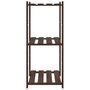 Voir la diapositive 4 : VIDAXL Support de rangement a 3 niveaux marron 60x38x90 cm bois de pin