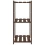 Voir la diapositive 4 : VIDAXL Support de rangement a 3 niveaux marron 60x38x90 cm bois de pin