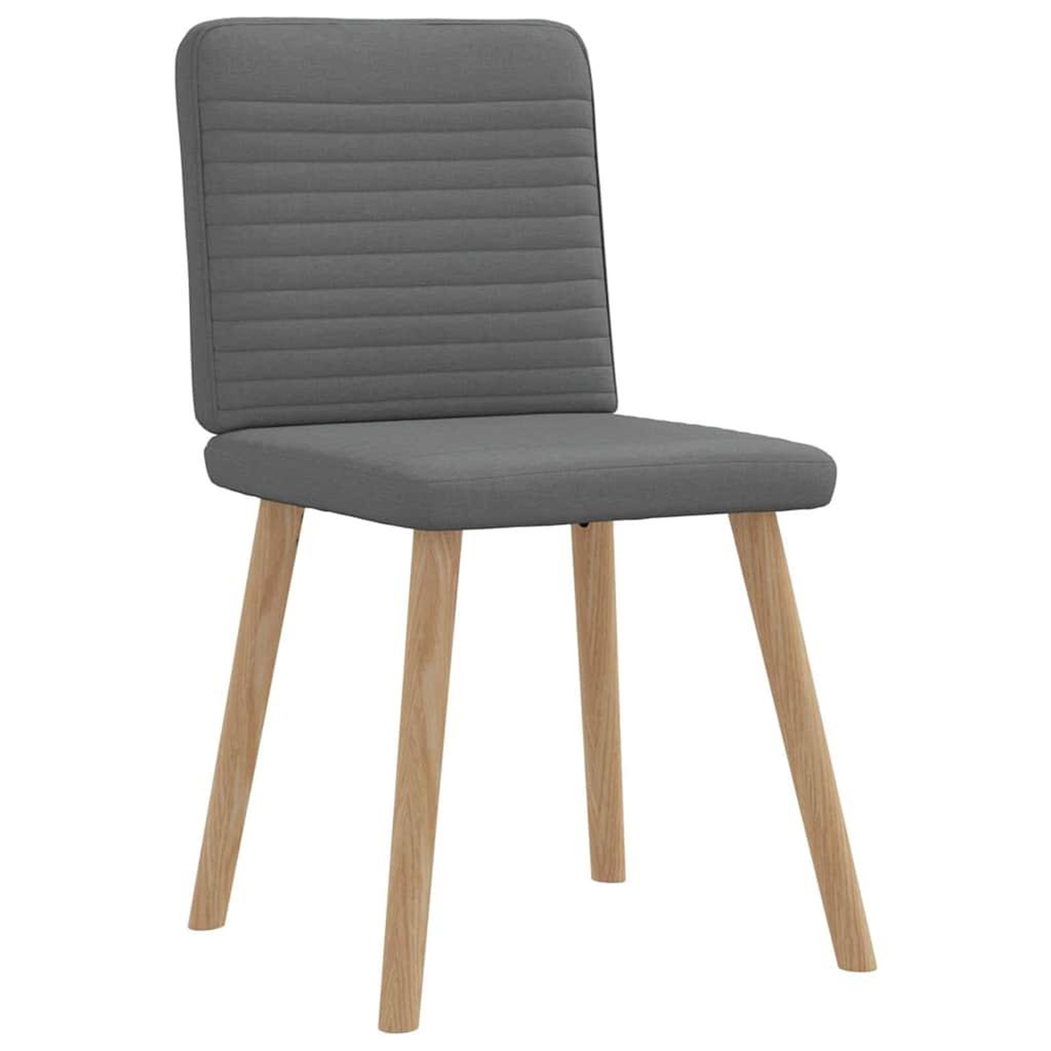 Voir la diapositive 3 : VIDAXL Chaises a manger lot de 2 gris fonce tissu