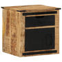 Voir la diapositive 1 : VIDAXL Table de chevet 45x40x45 cm bois de manguier massif