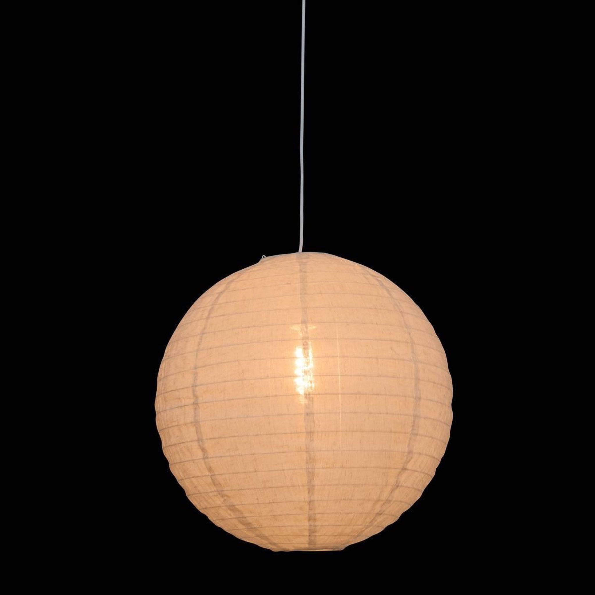 Voir la diapositive 4 : ATMOSPHERA Lanterne japonaise boule  jordy  43cm blanc
