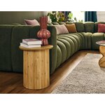 BEST MOBILIER Kofu - bout de canapé - bambou - 40x45 cm. Coloris disponibles : Marron